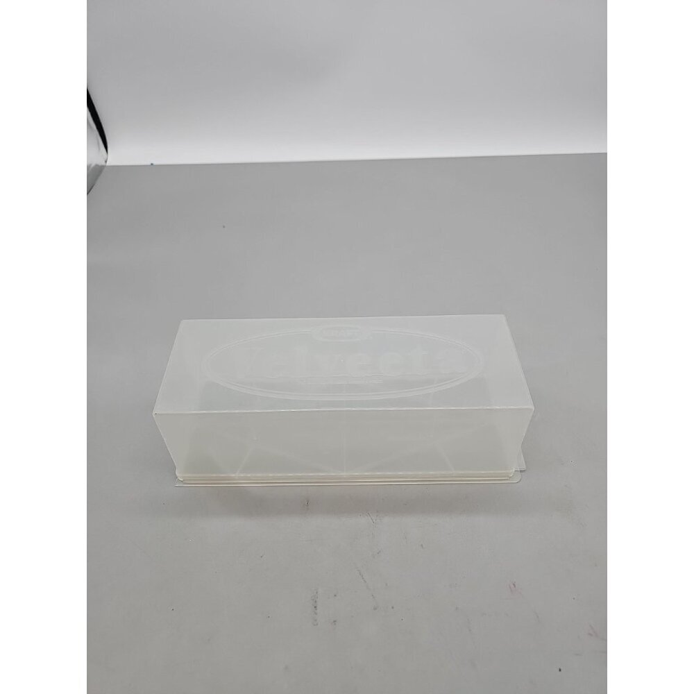 Kraft Velveeta Cheese Box Keeper Container Clear Plastic USA, Holds 2lbs